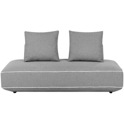 Beliani Chaise Longue Moderne En Tissu Avec Coussins Rembourrés Confortable Gris Foncé S - Publicité Beliani Chaise Longue Moderne En Tissu Avec Coussins Rembourrés Confortable Gris Foncé S - Publicité