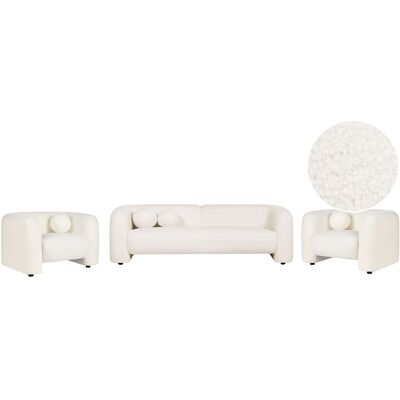 Ensemble de Canapés Beliani - Design Classique - Blanc - 5 Places - Publicité Ensemble de Canapés Beliani - Design Classique - Blanc - 5 Places - Publicité