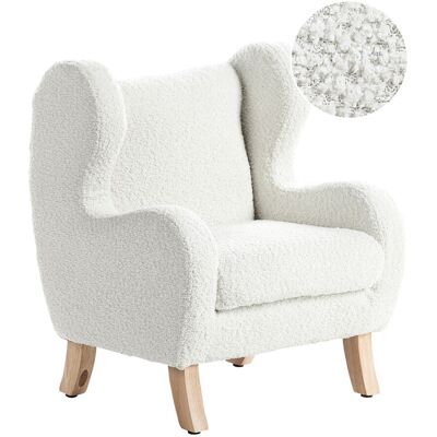 Beliani Fauteuil Pour Enfant Moderne En Bouclé Avec Accoudoirs Siège Chaise Blanc Cassé - Publicité Beliani Fauteuil Pour Enfant Moderne En Bouclé Avec Accoudoirs Siège Chaise Blanc Cassé - Publicité