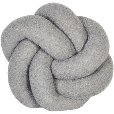 Beliani Coussin Nœud Décoratif Moderne Bouclé 45 X 45 Cm Gris Angelonia - Publicité Beliani Coussin Nœud Décoratif Moderne Bouclé 45 X 45 Cm Gris Angelonia - Publicité