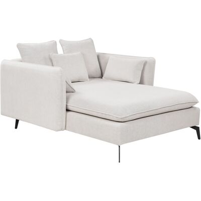 Beliani Chaise Longue Symétrique Moderne Avec Accoudoirs Et Coussin De Dossier En Tissu - Publicité Beliani Chaise Longue Symétrique Moderne Avec Accoudoirs Et Coussin De Dossier En Tissu - Publicité