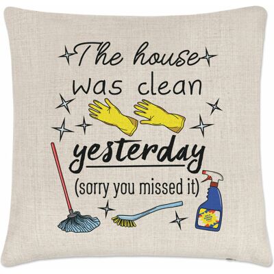 Gift Base La Maison Anciennement Propre Yesterday Sorry You Raté C'Coussin Housse Coussin - Publicité Gift Base La Maison Anciennement Propre Yesterday Sorry You Raté C'Coussin Housse Coussin - Publicité
