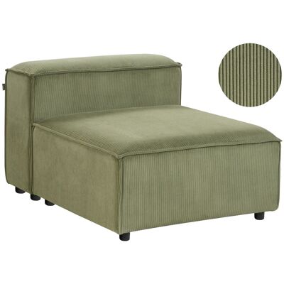 Beliani Fauteuil Moderne Modulaire En Velours Côtelé Rembourré Pieds Noirs Vert Ardal - Publicité Beliani Fauteuil Moderne Modulaire En Velours Côtelé Rembourré Pieds Noirs Vert Ardal - Publicité