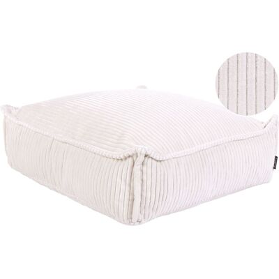 Beliani Coussin De Sol En Coton Aspect Velours Côtelé 55 X 55 X 20 Cm Carré Beige Clair - Publicité Beliani Coussin De Sol En Coton Aspect Velours Côtelé 55 X 55 X 20 Cm Carré Beige Clair - Publicité