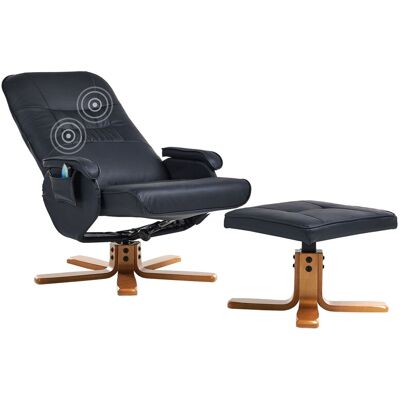 Beliani Fauteuil Massant Avec Fonction Chauffage Et Repose-Pied En Cuir Pu Noir Relaxpro - Publicité Beliani Fauteuil Massant Avec Fonction Chauffage Et Repose-Pied En Cuir Pu Noir Relaxpro - Publicité
