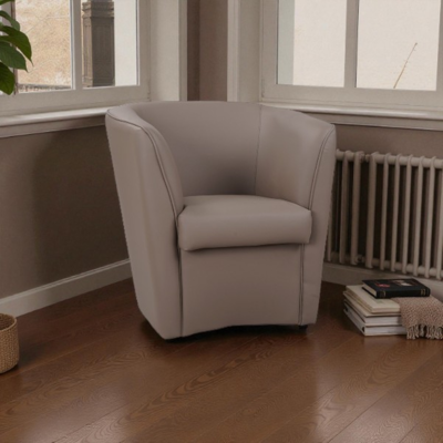 LIBEROSHOPPING - Valentina - Similicuir - Tortora - Armchair - Publicité LIBEROSHOPPING - Valentina - Similicuir - Tortora - Armchair - Publicité