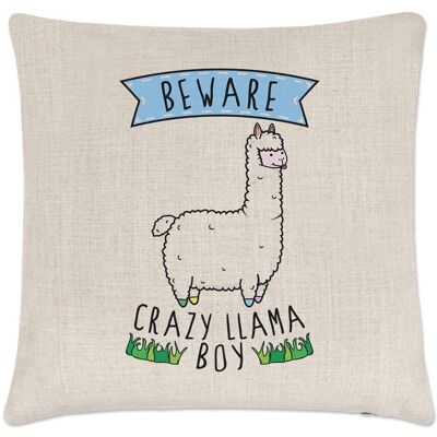 Gift Base Attention Fou Lama Garçon Coussin Lin Housse Oreiller - Drôle Alpaga Animal - Publicité Gift Base Attention Fou Lama Garçon Coussin Lin Housse Oreiller - Drôle Alpaga Animal - Publicité