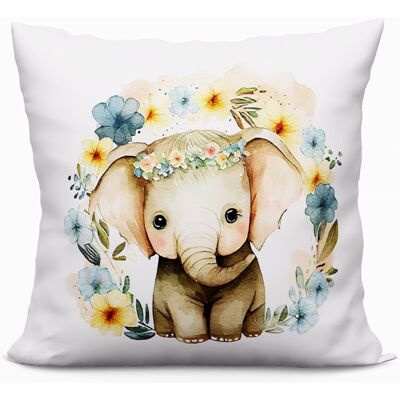 Sans Marque Coussin Décoratif Enfant Éléphant 40x40 - Publicité Sans Marque Coussin Décoratif Enfant Éléphant 40x40 - Publicité