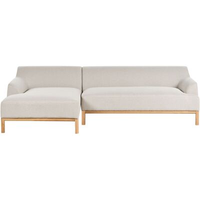 Canapé Beliani - Angle Droit Beige 3 Places - Publicité Canapé Beliani - Angle Droit Beige 3 Places - Publicité