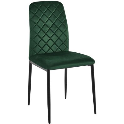 Sans Marque Fauteuil Maverik Velvet En Velours Vert Foncé Capitonné - Publicité Sans Marque Fauteuil Maverik Velvet En Velours Vert Foncé Capitonné - Publicité