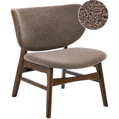 Beliani Chaises De Salle À Manger En Bouclé Assise Tapissée Marron Foncé Et Taupe Day - Publicité Beliani Chaises De Salle À Manger En Bouclé Assise Tapissée Marron Foncé Et Taupe Day - Publicité