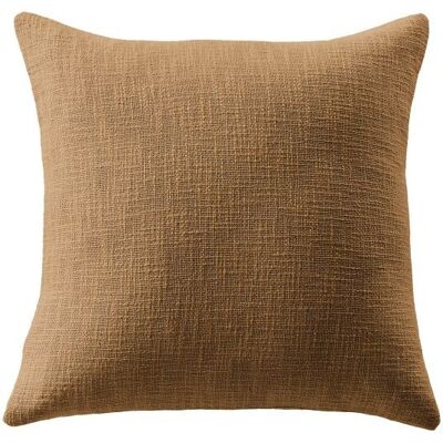 Housse De Rêve Coussin 60x60 Cm Coton Camel - Publicité Housse De Rêve Coussin 60x60 Cm Coton Camel - Publicité