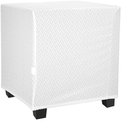Uxcell Pour Couverture De Pouf Carré Jacquard Tricoté Polyester 13-18\\\", Blanc - Publicité Uxcell Pour Couverture De Pouf Carré Jacquard Tricoté Polyester 13-18\\\", Blanc - Publicité