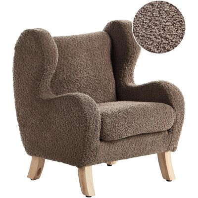 Beliani Fauteuil Pour Enfant Moderne En Bouclé Avec Accoudoirs Siège Chaise Marron Farum - Publicité Beliani Fauteuil Pour Enfant Moderne En Bouclé Avec Accoudoirs Siège Chaise Marron Farum - Publicité