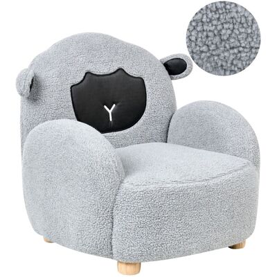 BELIANI - Ula - Gris - Bouclé - Armchair - Publicité BELIANI - Ula - Gris - Bouclé - Armchair - Publicité