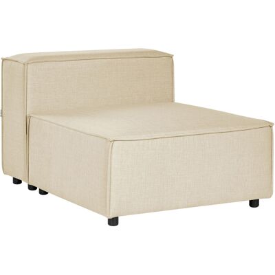 Fauteuil modulable en lin beige Beliani - Mobilier pour salon - Publicité Fauteuil modulable en lin beige Beliani - Mobilier pour salon - Publicité