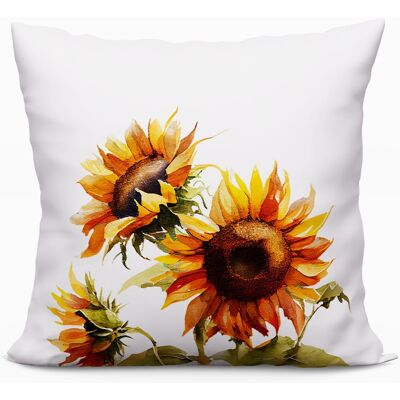 Sans Marque Coussin Décoratif 40x40 Cm À Motifs De Tournesols Printaniers - Publicité Sans Marque Coussin Décoratif 40x40 Cm À Motifs De Tournesols Printaniers - Publicité