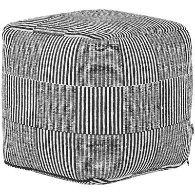 Beliani Pouf Noir Et Blanc En Coton 40x40x40 Cm Moelleux Pour Chambre Ou Salon Carré Pan - Publicité Beliani Pouf Noir Et Blanc En Coton 40x40x40 Cm Moelleux Pour Chambre Ou Salon Carré Pan - Publicité
