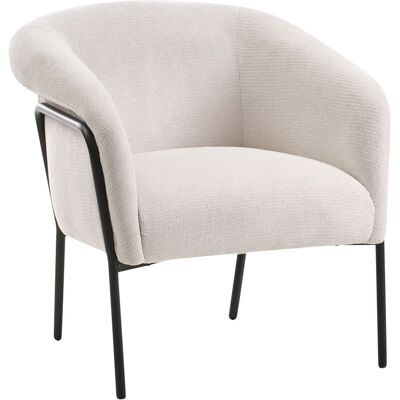 Beliani Fauteuil D'Appoint Moderne Structure En Métal Rembourré Beige Clair Krossen - Publicité Beliani Fauteuil D'Appoint Moderne Structure En Métal Rembourré Beige Clair Krossen - Publicité
