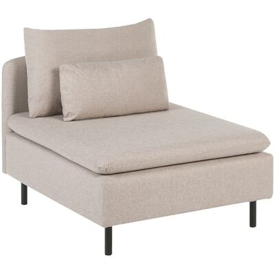 Beliani Module De Canapé Moderne En Tissu 1 Place Sans Accoudoirs Beige Egeris - Publicité Beliani Module De Canapé Moderne En Tissu 1 Place Sans Accoudoirs Beige Egeris - Publicité