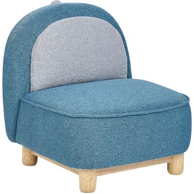 Beliani Fauteuil Pour Enfant En Forme De Dinosaure En Polyester Bleu Et Bois D'Hévé - Publicité Beliani Fauteuil Pour Enfant En Forme De Dinosaure En Polyester Bleu Et Bois D'Hévé - Publicité