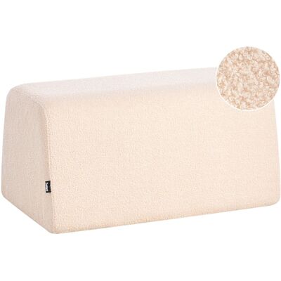 Beliani Tabouret En Boucle Rembourré Beige Sinclair - Publicité Beliani Tabouret En Boucle Rembourré Beige Sinclair - Publicité