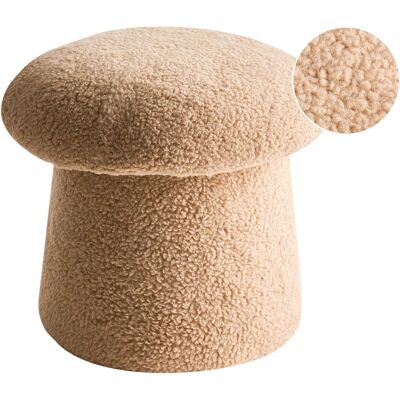 Beliani Pouf Moderne En Tissu Bouclé Rond Forme De Champignon Meuble De Chambre Salon Be - Publicité Beliani Pouf Moderne En Tissu Bouclé Rond Forme De Champignon Meuble De Chambre Salon Be - Publicité