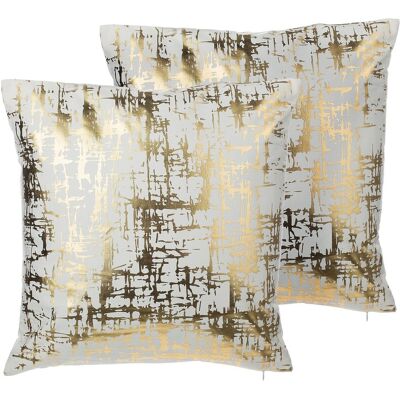 Beliani Modèle GARDENIA Cushions en coton - Ensemble décoratif 45x45 cm - Publicité Beliani Modèle GARDENIA Cushions en coton - Ensemble décoratif 45x45 cm - Publicité