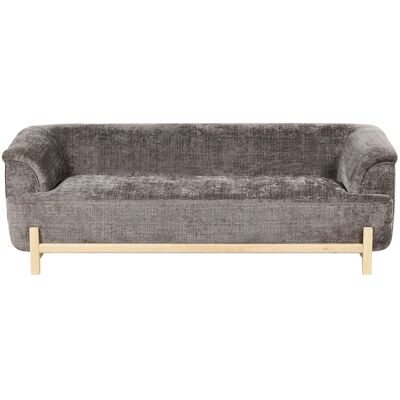Beliani Canapé 3 Places Moderne En Tissu Chenille Pieds En Bois Meuble De Salon Marron A - Publicité Beliani Canapé 3 Places Moderne En Tissu Chenille Pieds En Bois Meuble De Salon Marron A - Publicité