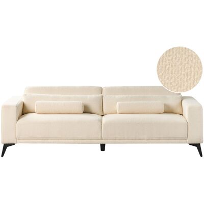 Beliani Ange Sofa 3 Places Dossier Ajustable - Publicité Beliani Ange Sofa 3 Places Dossier Ajustable - Publicité