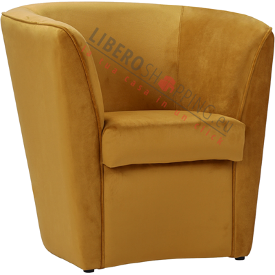 Liberoshopping Fauteuil En Velours Jaune Moutarde Pour Chambre, Bureau - Publicité Liberoshopping Fauteuil En Velours Jaune Moutarde Pour Chambre, Bureau - Publicité