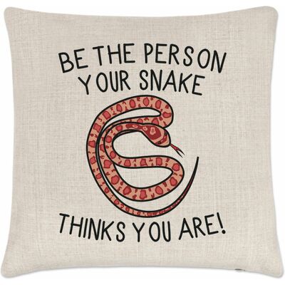 Gift Base Être The Personne Votre Serpent Thinks You Sont Coussin Housse Fou Femme Drôle - Publicité Gift Base Être The Personne Votre Serpent Thinks You Sont Coussin Housse Fou Femme Drôle - Publicité