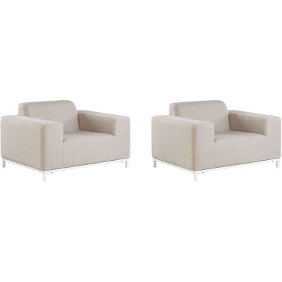 Beliani Ensemble de 2 Fauteuils de Jardin - Fauteuils de jardin - Publicité Beliani Ensemble de 2 Fauteuils de Jardin - Fauteuils de jardin - Publicité