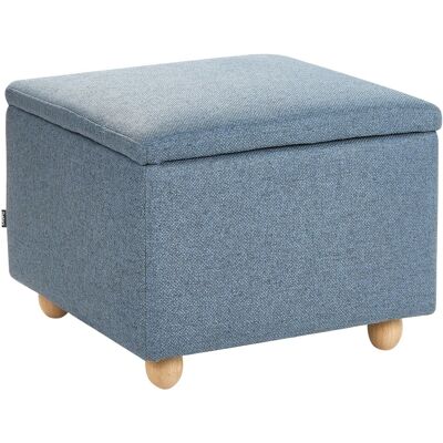 Beliani Pouf De Rangement En Tissu Rembourré Siège D'Entrée Hydrofuge Bleu Ferndale - Publicité Beliani Pouf De Rangement En Tissu Rembourré Siège D'Entrée Hydrofuge Bleu Ferndale - Publicité