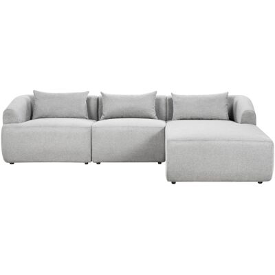 Canapé d'angle 3 places à gauche en tissu gris - Canapé d'angle - Publicité Canapé d'angle 3 places à gauche en tissu gris - Canapé d'angle - Publicité
