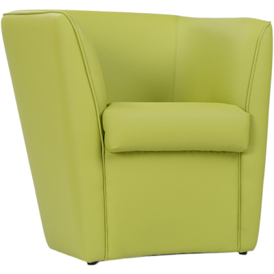 Fauteuil en écopelle verte Valentina - Mobilier - Publicité Fauteuil en écopelle verte Valentina - Mobilier - Publicité