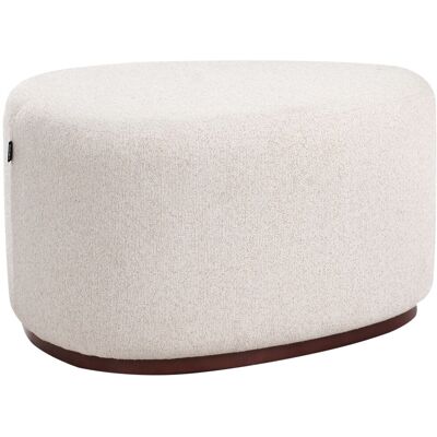 Beliani Pouf Moderne En Tissu Rembourré Meuble De Salon Chambre Beige Clair Saco - Publicité Beliani Pouf Moderne En Tissu Rembourré Meuble De Salon Chambre Beige Clair Saco - Publicité