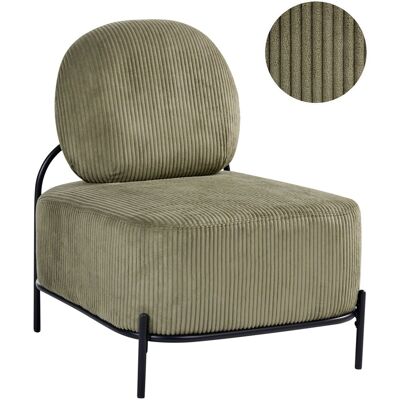 Beliani Fauteuil D'Appoint Retro Velours Côtelé Rembourré Structure En Métal Siège Suppl - Publicité Beliani Fauteuil D'Appoint Retro Velours Côtelé Rembourré Structure En Métal Siège Suppl - Publicité