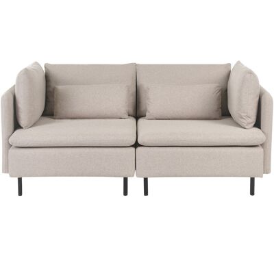 Beliani Canapé D'Angle Moderne En Tissu 2 Places Modulable Beige Egeris - Publicité Beliani Canapé D'Angle Moderne En Tissu 2 Places Modulable Beige Egeris - Publicité
