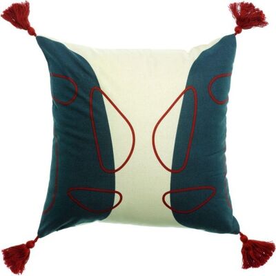 Les Ateliers Du Linge Coussin Déco 40x40 Cm Coton Kilima - Publicité Les Ateliers Du Linge Coussin Déco 40x40 Cm Coton Kilima - Publicité