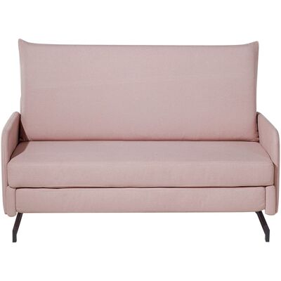 Beliani Canapé Convertible En Tissu Rose Housse Amovible Très Confortable Chic Belfast - Publicité Beliani Canapé Convertible En Tissu Rose Housse Amovible Très Confortable Chic Belfast - Publicité