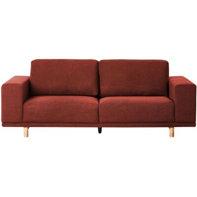 Canapé Retro en Tissu Rouge Nivala - Beliani - Publicité Canapé Retro en Tissu Rouge Nivala - Beliani - Publicité