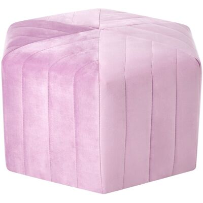 Beliani Pouf Moderne En Velours Rembourré Repose-Pieds Ottoman Tabouret Violet Clair Mur - Publicité Beliani Pouf Moderne En Velours Rembourré Repose-Pieds Ottoman Tabouret Violet Clair Mur - Publicité