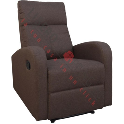Liberoshopping Fauteuil Relax Inclinable Manuel Fortuna En Tissu Polyester Brun - Publicité Liberoshopping Fauteuil Relax Inclinable Manuel Fortuna En Tissu Polyester Brun - Publicité