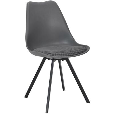 Sans Marque Chaise Atom, Profilée, Plastique Gris, Tissu D'Espacement - Publicité Sans Marque Chaise Atom, Profilée, Plastique Gris, Tissu D'Espacement - Publicité