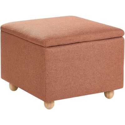 Beliani Pouf De Rangement En Tissu Rembourré Siège D'Entrée Hydrofuge Marron Doré Fernda - Publicité Beliani Pouf De Rangement En Tissu Rembourré Siège D'Entrée Hydrofuge Marron Doré Fernda - Publicité