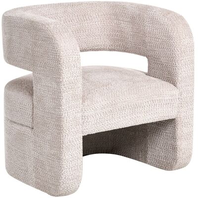 Beliani Fauteuil Moderne En Polyester Avec Accoudoirs Assise Large Meuble De Salon Beige - Publicité Beliani Fauteuil Moderne En Polyester Avec Accoudoirs Assise Large Meuble De Salon Beige - Publicité