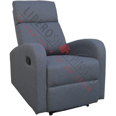 Liberoshopping Fauteuil Relax Manuel Fortuna Inclinable En Tissu Polyester Gris - Publicité Liberoshopping Fauteuil Relax Manuel Fortuna Inclinable En Tissu Polyester Gris - Publicité