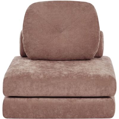 Beliani Canapé-Lit Simple Moderne Minimaliste En Tissu Avec Coussins Marron Olden - Publicité Beliani Canapé-Lit Simple Moderne Minimaliste En Tissu Avec Coussins Marron Olden - Publicité