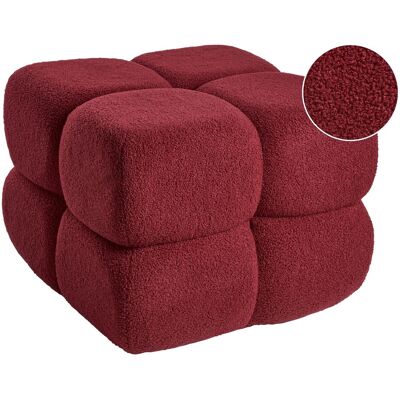 Beliani Pouf Moderne En Tissu Bouclé Forme Carrée 60 X 60 Cm Accessoire Salon Chambre Ro - Publicité Beliani Pouf Moderne En Tissu Bouclé Forme Carrée 60 X 60 Cm Accessoire Salon Chambre Ro - Publicité